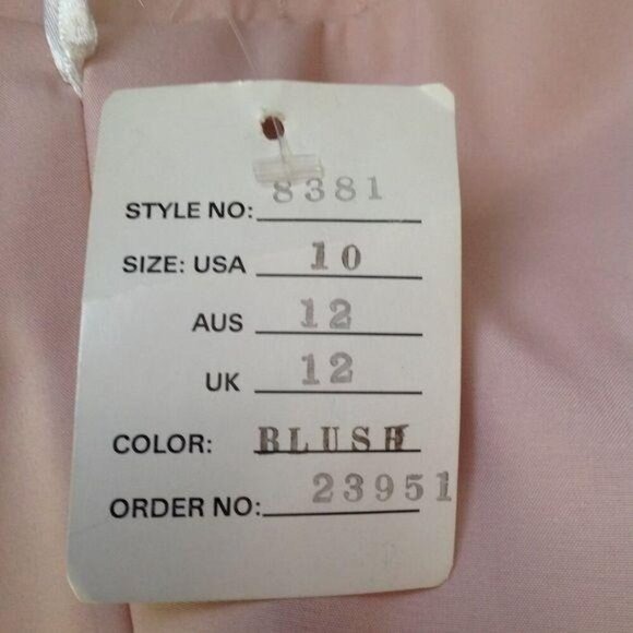Sorella Vita Style 8381 Cocktail Dress Pink Bridesmaid Formal Women's Size 10 - Picture 9 of 11